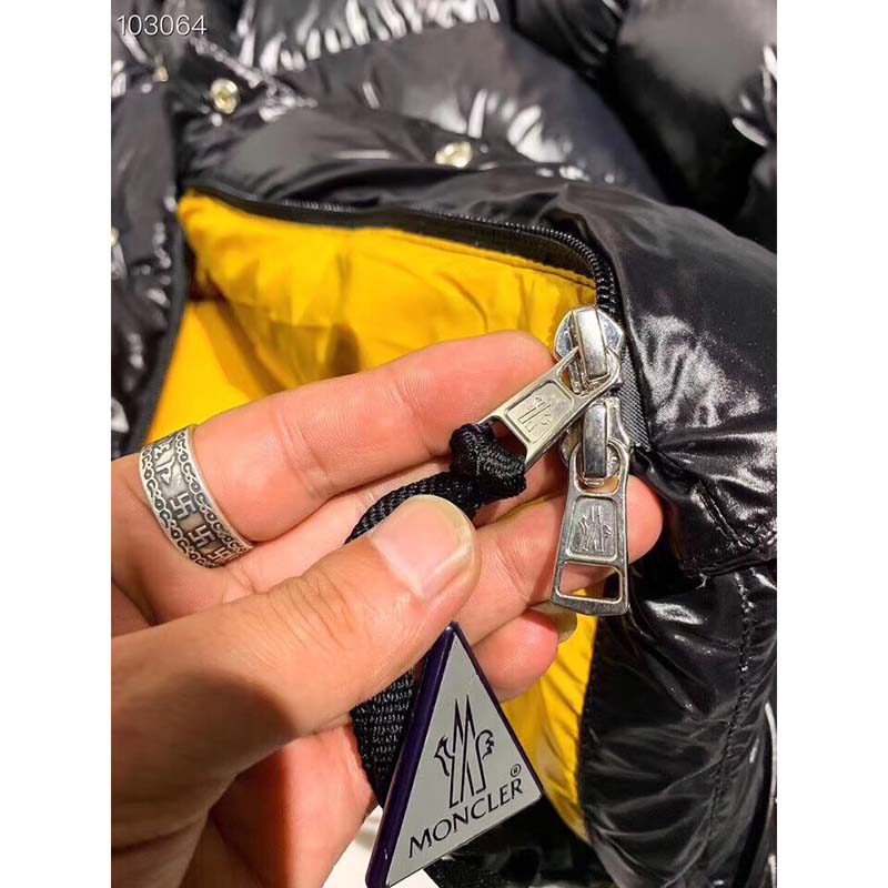 Moncler Down Jacket  Black/Yellow - DopestKickz