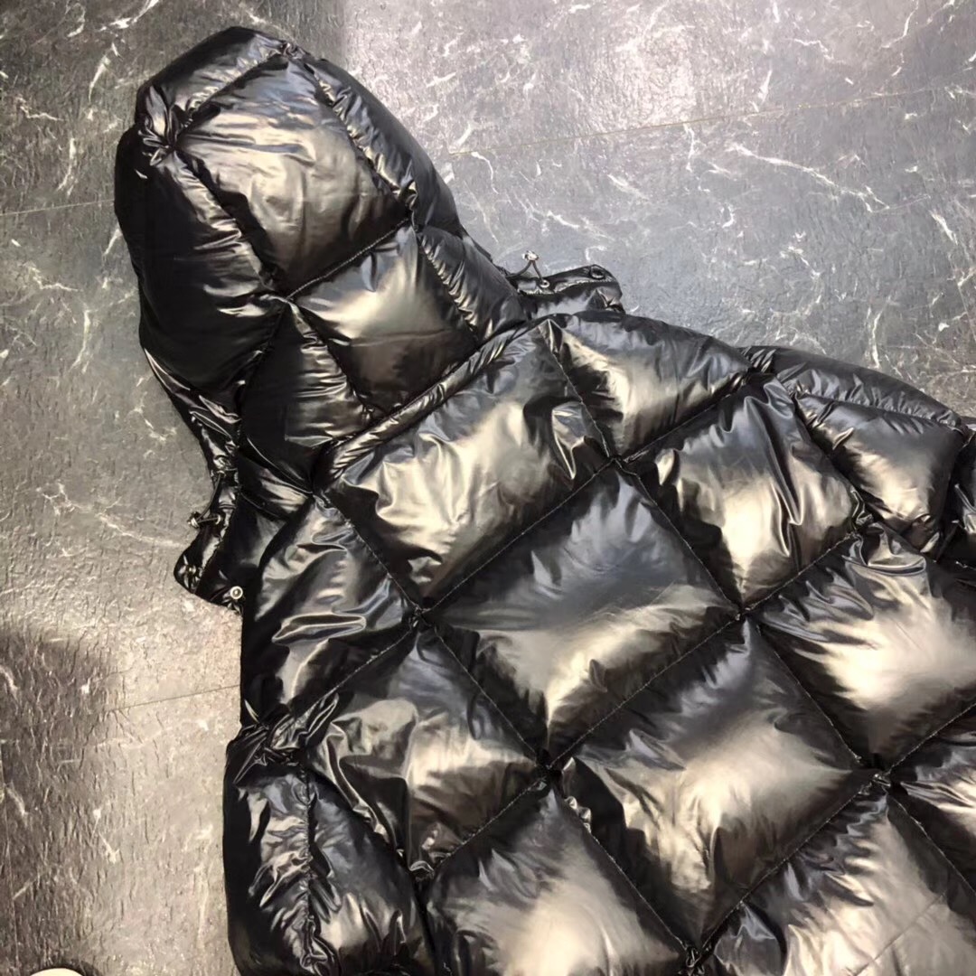 Moncler Black Long Down Jacket - DopestKickz