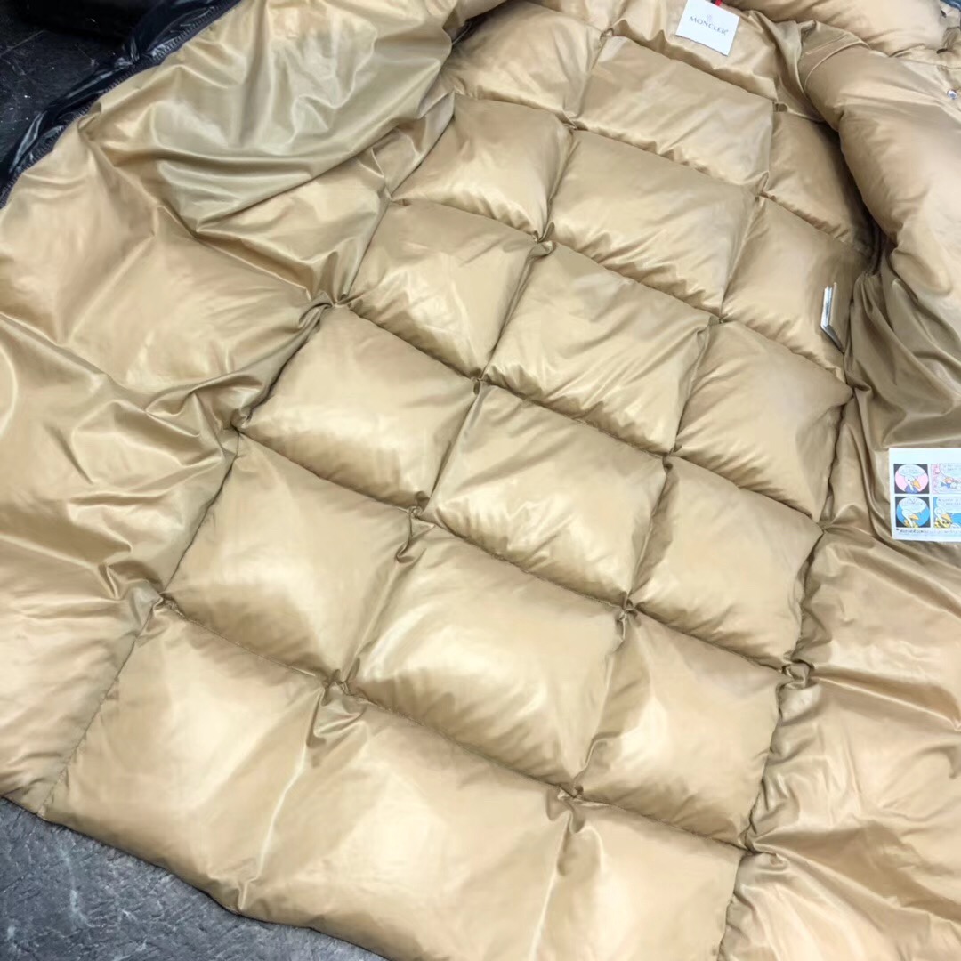 Moncler Black Long Down Jacket - DopestKickz