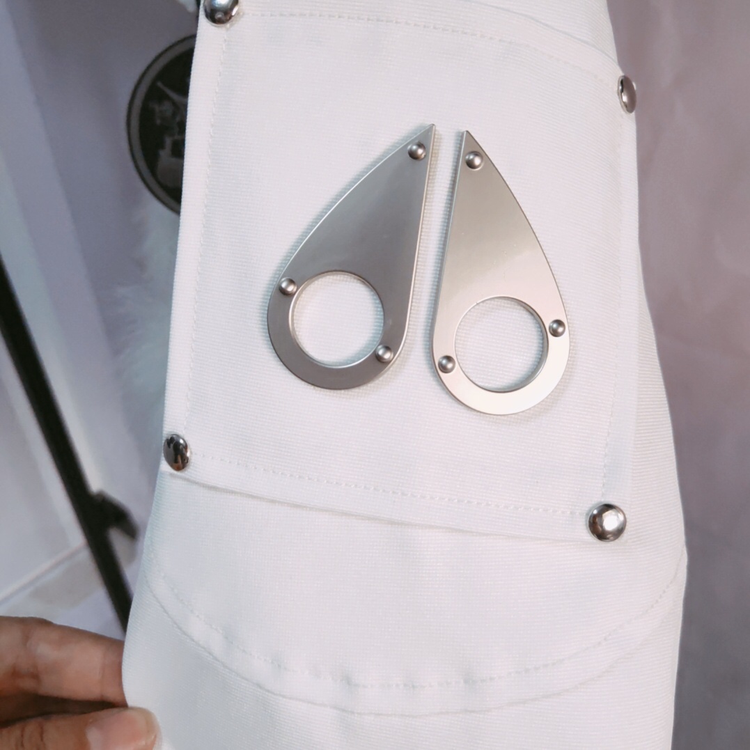 Moose Knuckles White Down Jacket  - DopestKickz