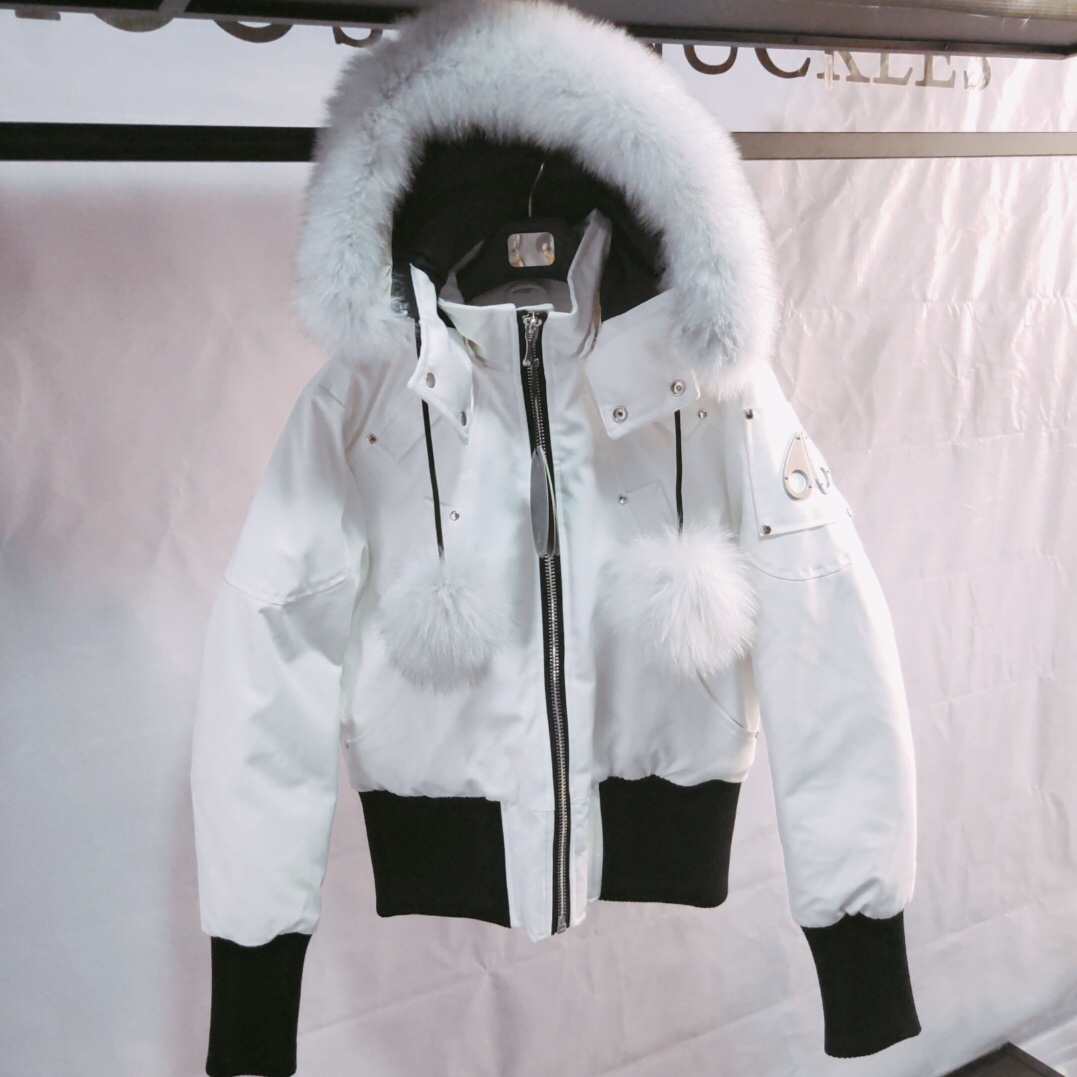 Moose Knuckles White Down Jacket  - DopestKickz