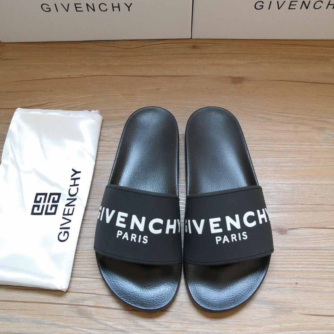Givenchy Logo-Print Rubber Slides Sandals - DopestKickz