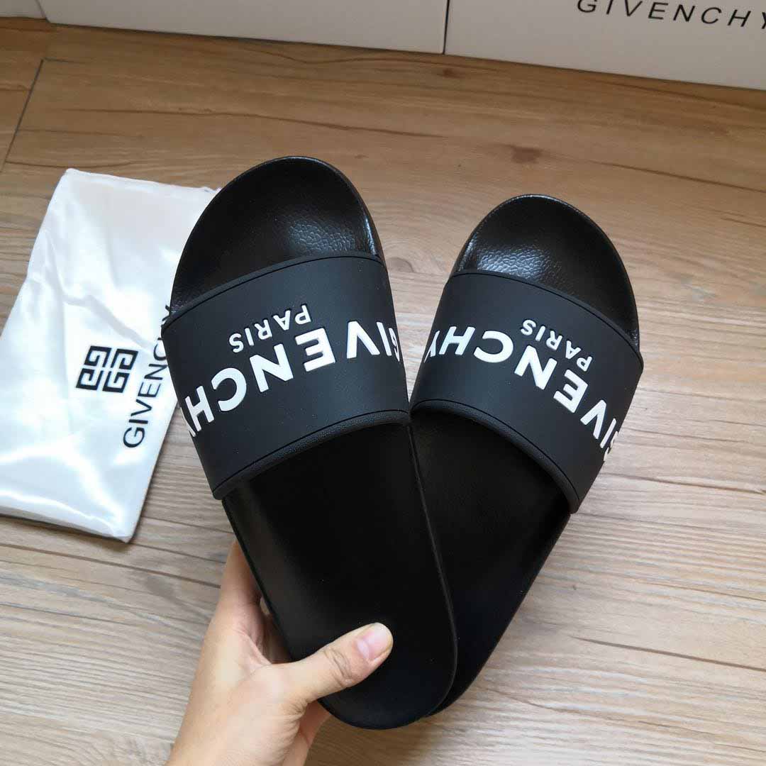 Givenchy Logo-Print Rubber Slides Sandals - DopestKickz