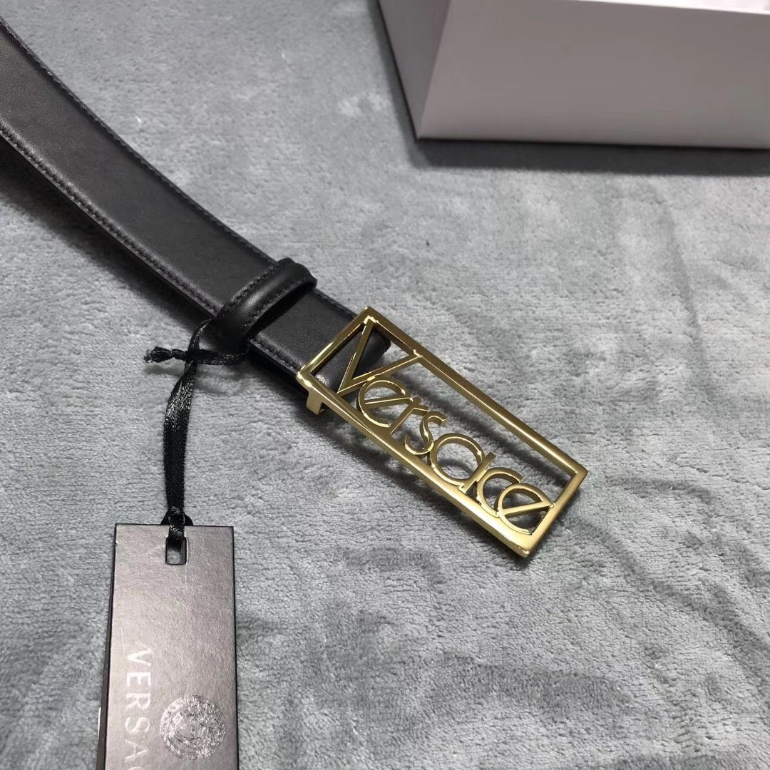 Versace Leather Belt - DopestKickz