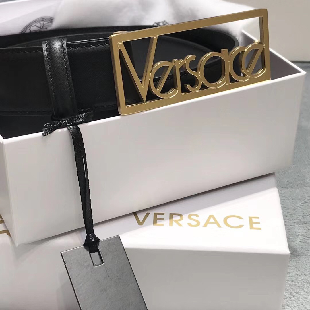 Versace Leather Belt - DopestKickz