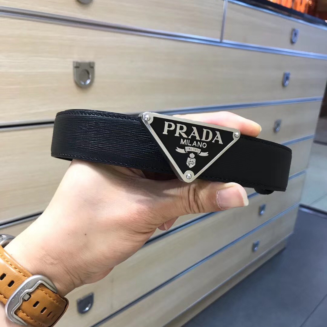 Prada Leather Belt - DopestKickz