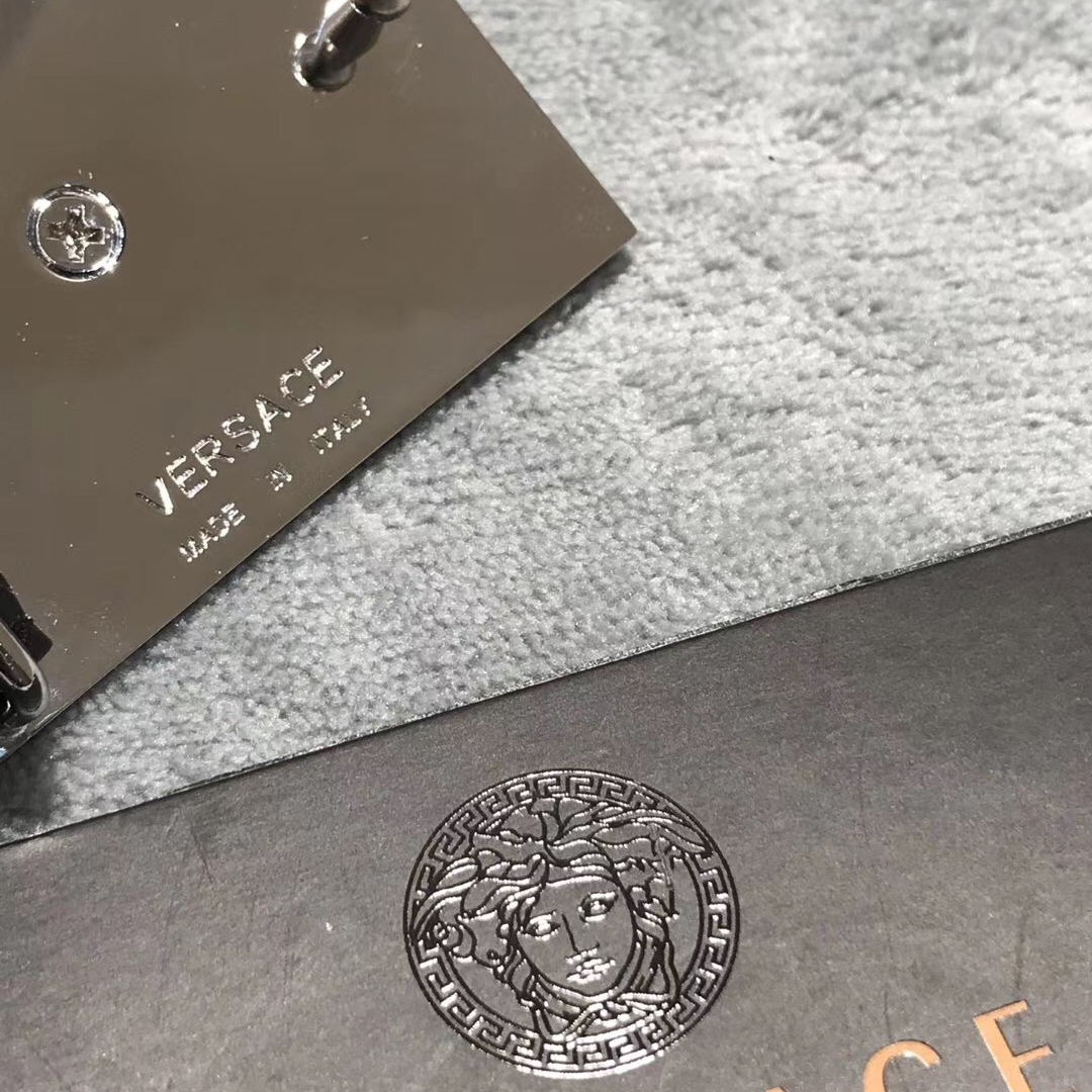 Versace Medusa Head Leather Belt - DopestKickz