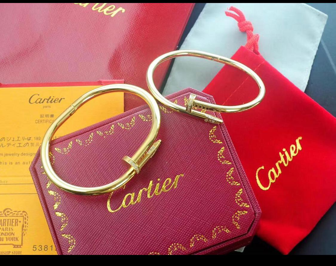 Cartier Juste Un Clou Diamond Bracelets Rose Gold - DopestKickz