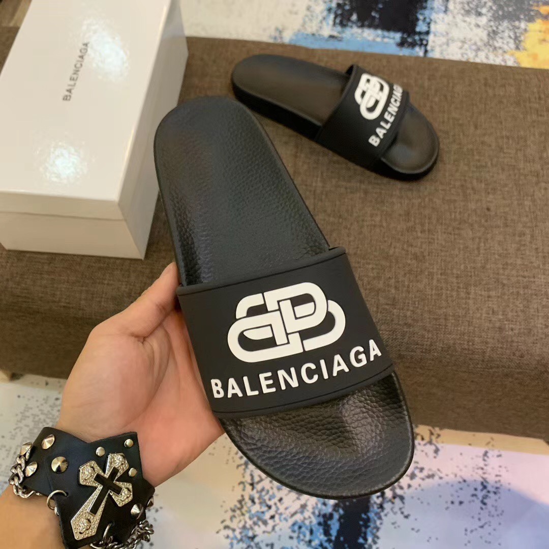 Balenciaga Bb Slide Sandal - DopestKickz