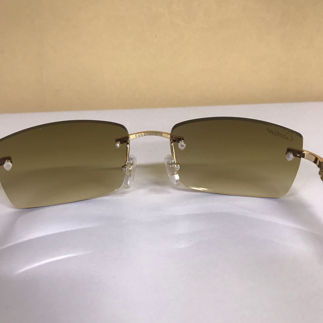 Cartier 3524012 White Buffalo Eyeglasses In Gold - DopestKickz