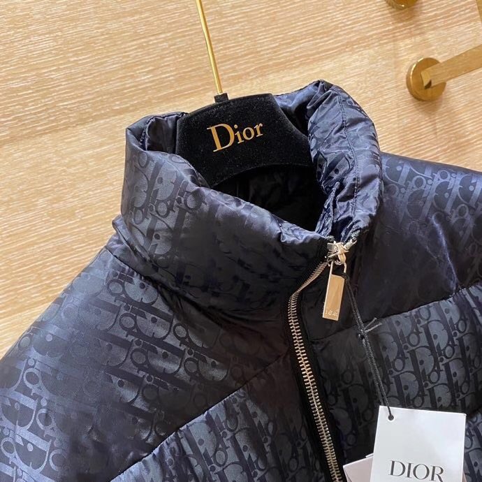 Dior Oblique Print Down Puffer Jacket - DopestKickz