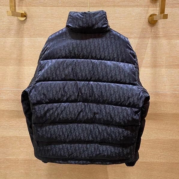 Dior Oblique Print Down Puffer Jacket - DopestKickz