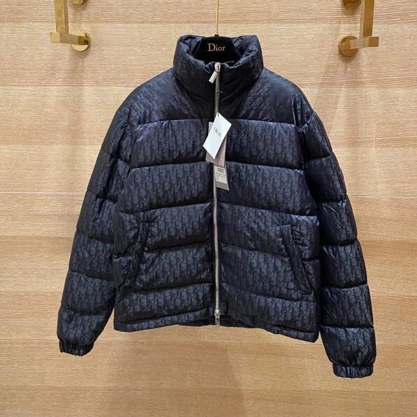 Dior Oblique Print Down Puffer Jacket - DopestKickz