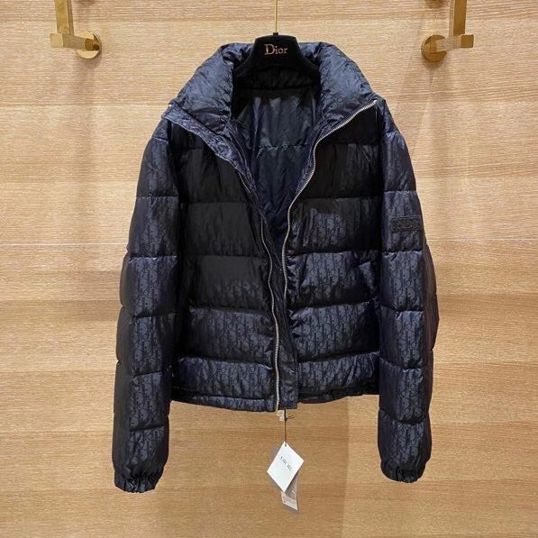 Dior Oblique Print Down Puffer Jacket - DopestKickz