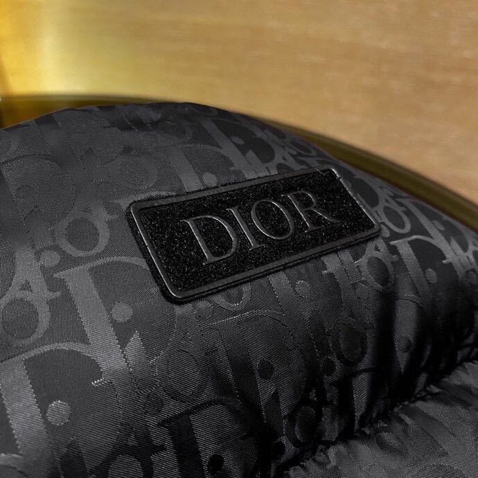 Dior Oblique Sleeveless Down Jacket In Blue - DopestKickz