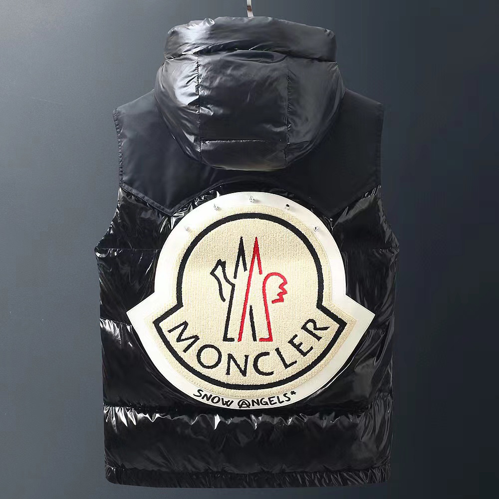 Moncler Black Down Ghany Vest - DopestKickz