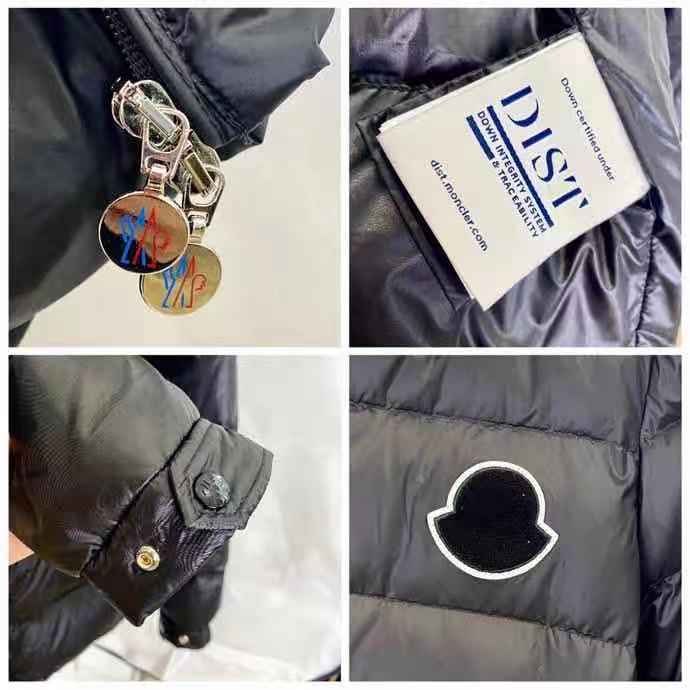 Moncler Logo Print Down Jacket  - DopestKickz
