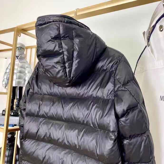 Moncler Logo Print Down Jacket  - DopestKickz