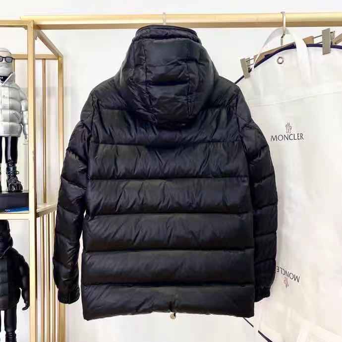 Moncler Logo Print Down Jacket  - DopestKickz