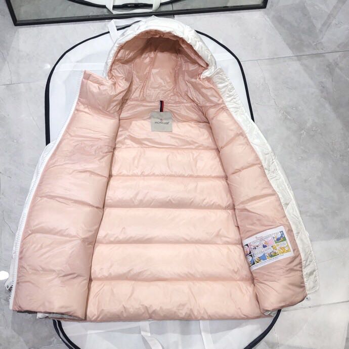 Moncler White Zipper Down Jacket  - DopestKickz