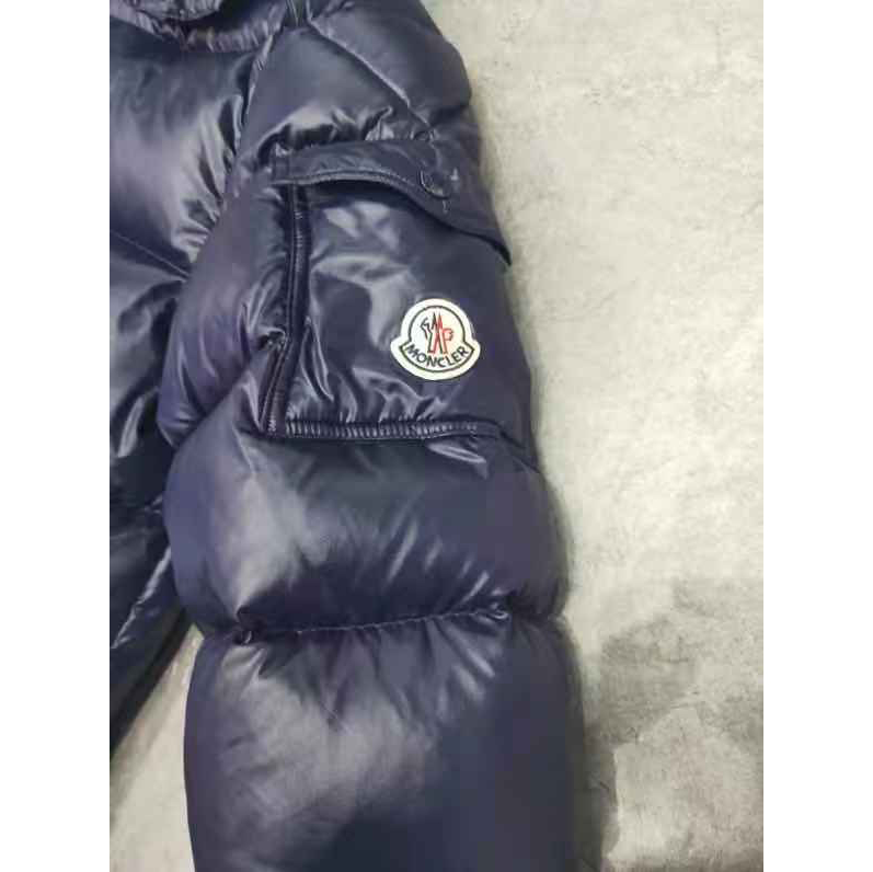 Moncler Logo Print Zipper Down Jacket  - DopestKickz