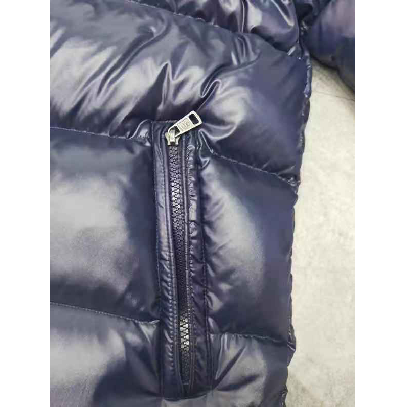 Moncler Logo Print Zipper Down Jacket  - DopestKickz