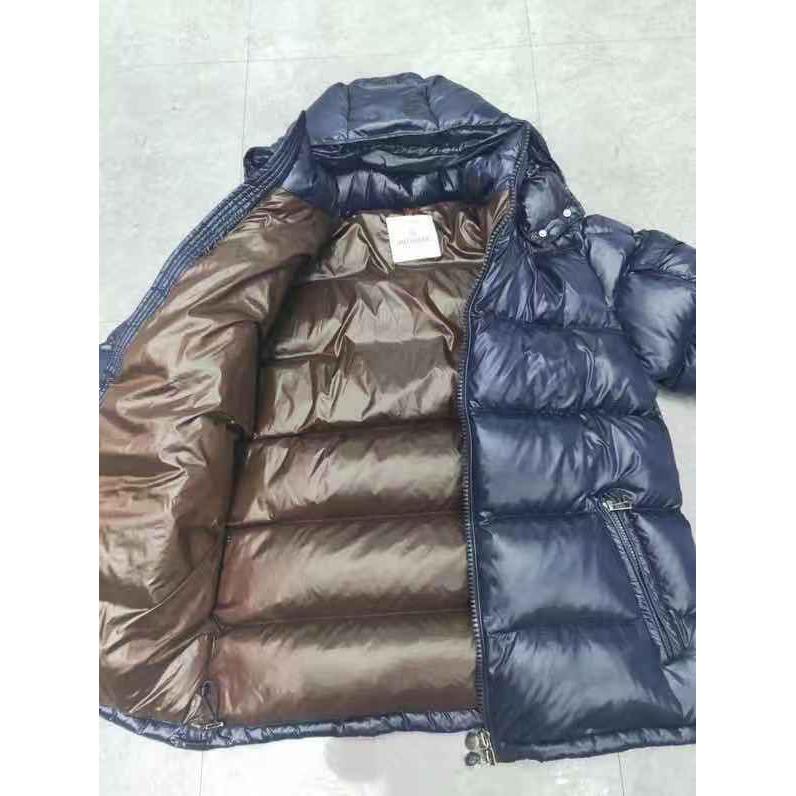 Moncler Logo Print Zipper Down Jacket  - DopestKickz