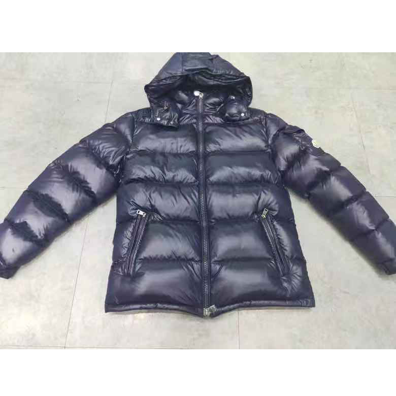 Moncler Logo Print Zipper Down Jacket  - DopestKickz