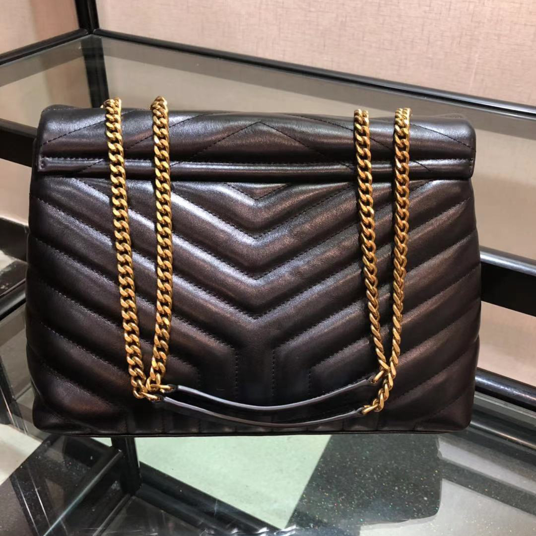 Saint Laurent Logo Print Shoulder Bag (31cm) - DopestKickz