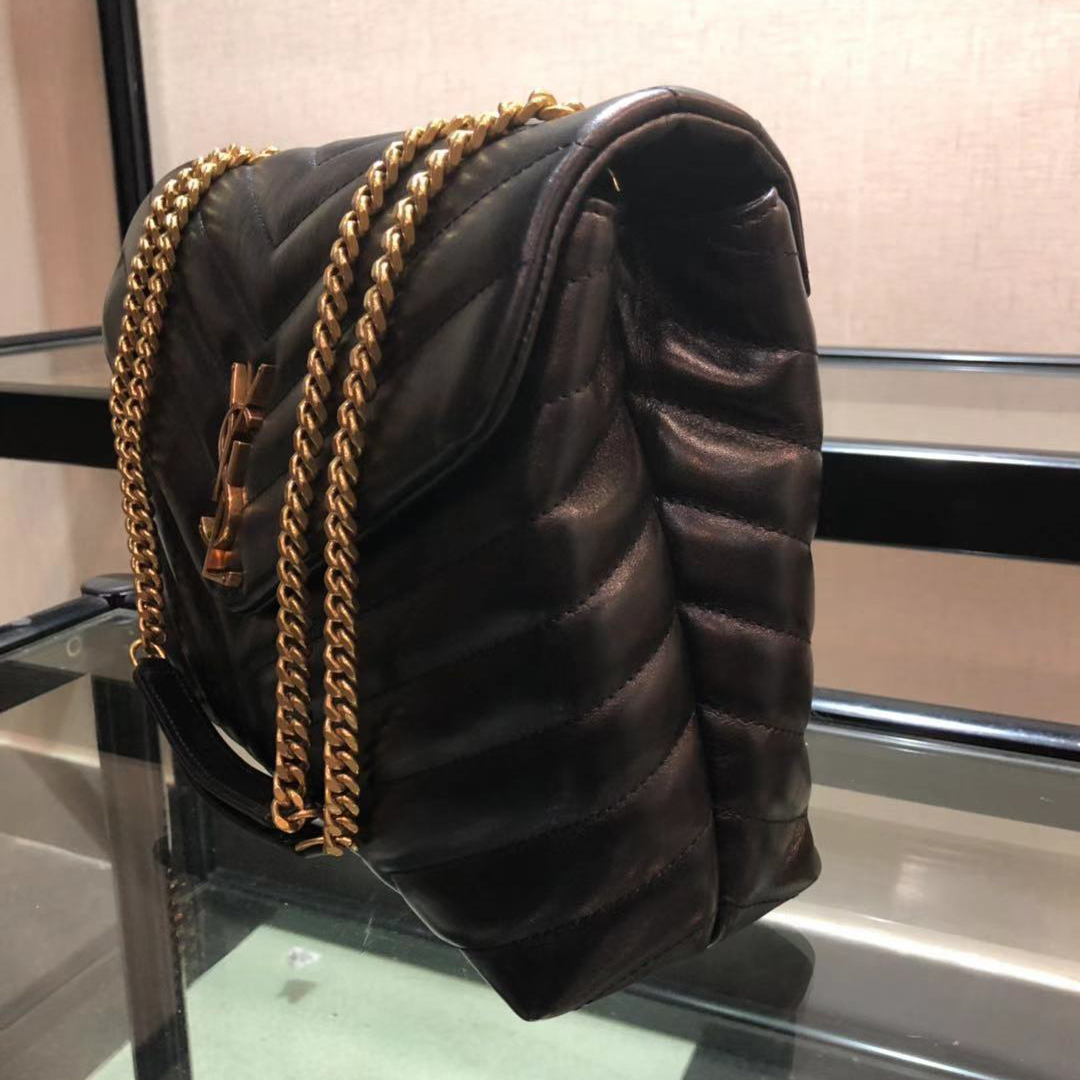 Saint Laurent Logo Print Shoulder Bag (31cm) - DopestKickz