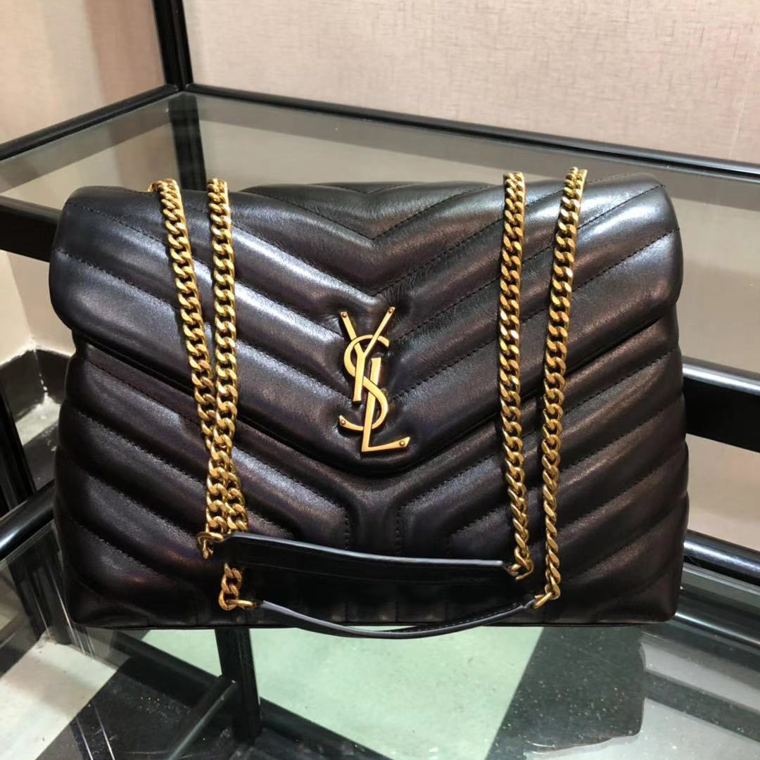 Saint Laurent Logo Print Shoulder Bag (31cm) - DopestKickz