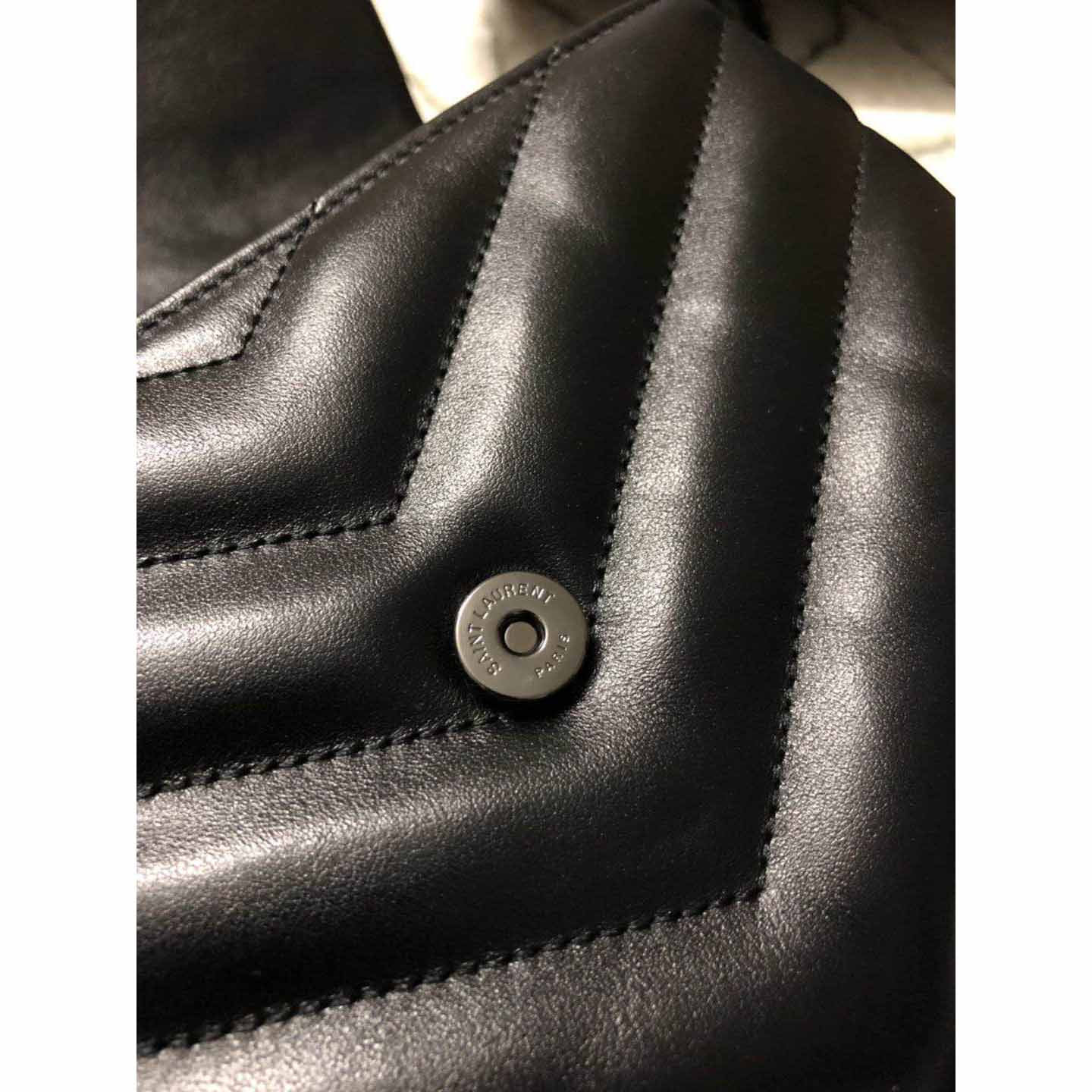 Saint Laurent Black Leather Shoulder Bag  - DopestKickz