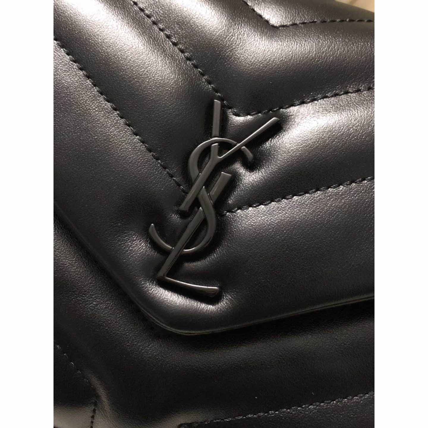 Saint Laurent Black Leather Shoulder Bag  - DopestKickz