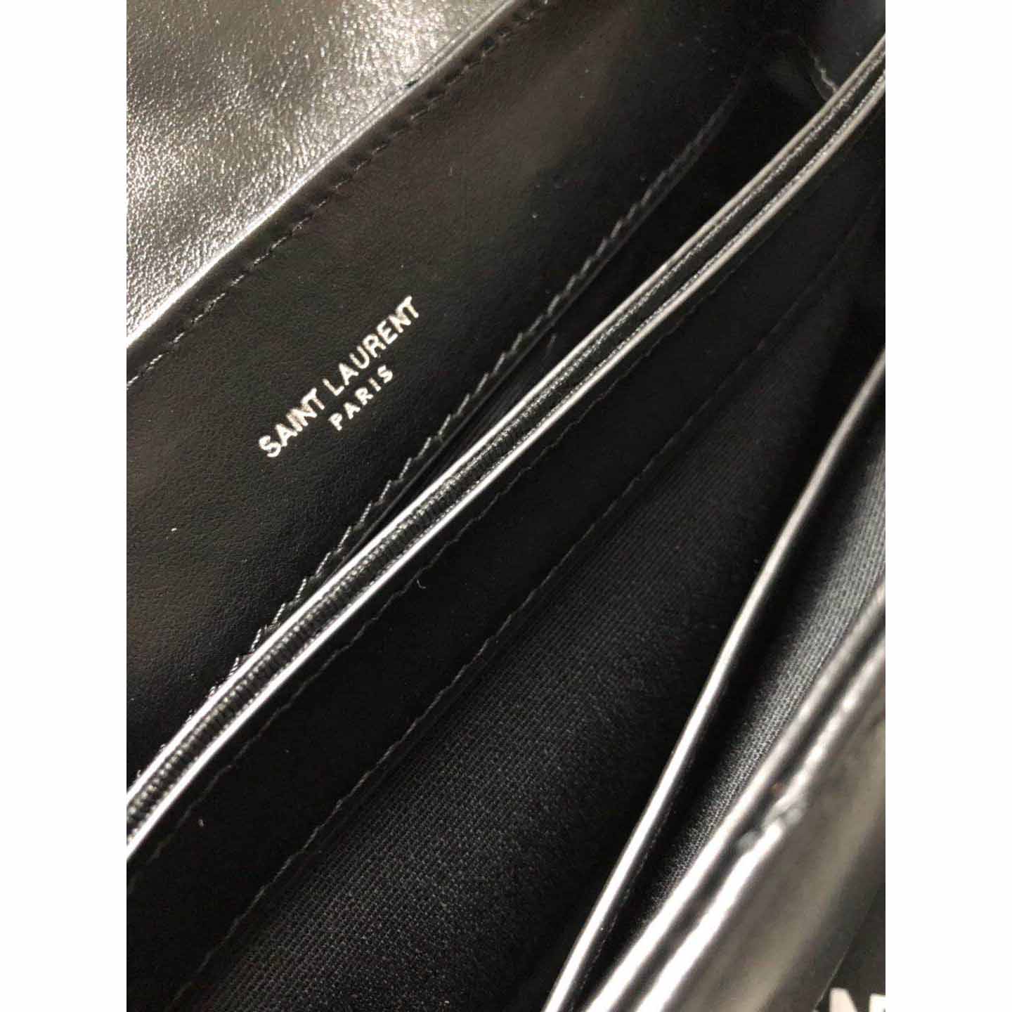 Saint Laurent Black Leather Shoulder Bag  - DopestKickz