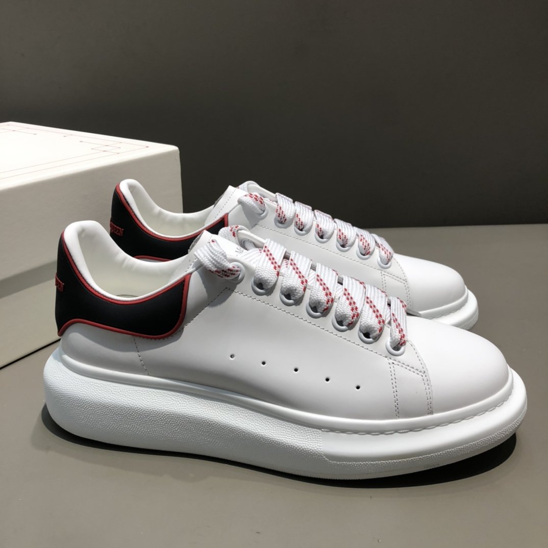 Alexander Mqueen Low-Top Air Platform Leather Sneakers    - DopestKickz