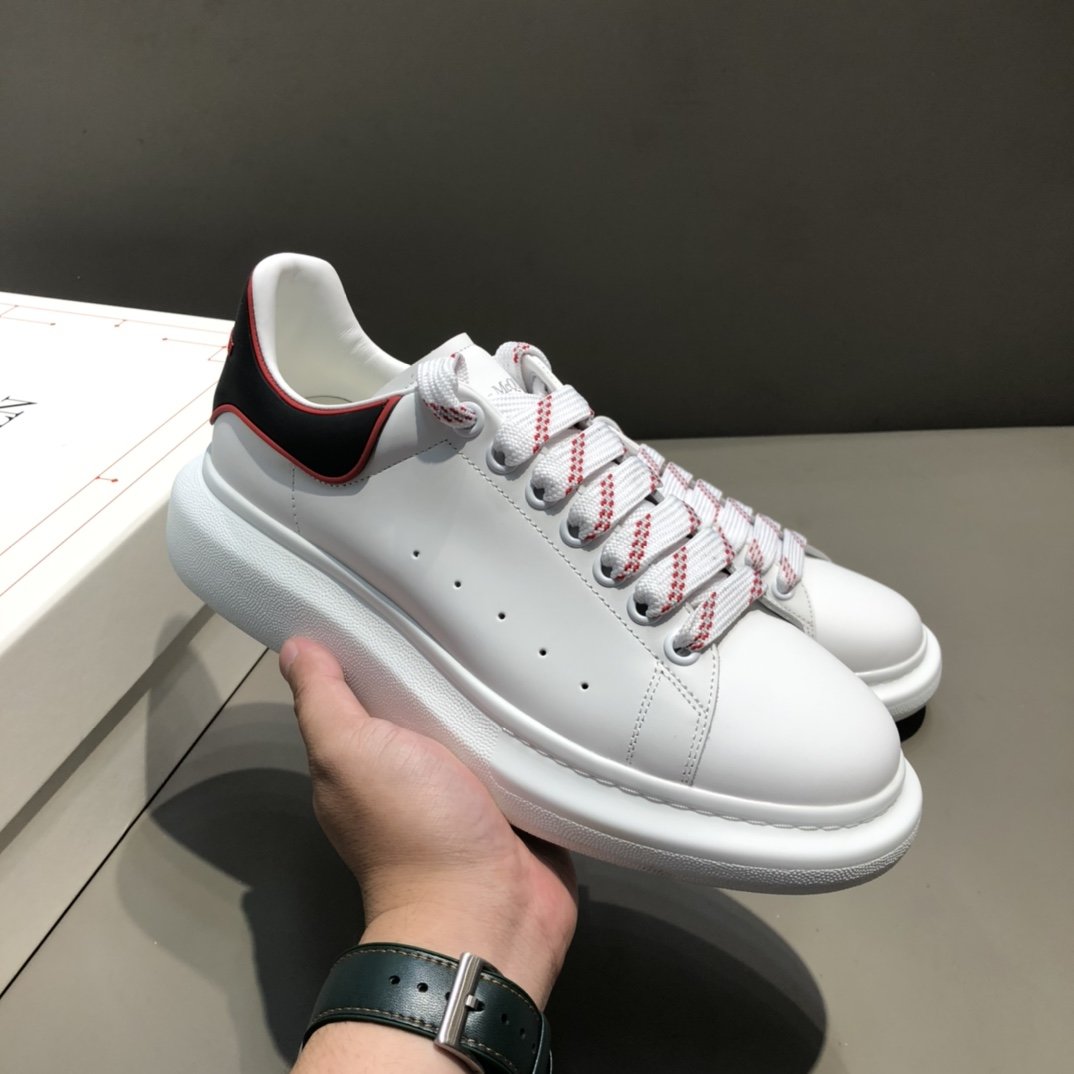 Alexander Mqueen Low-Top Air Platform Leather Sneakers    - DopestKickz