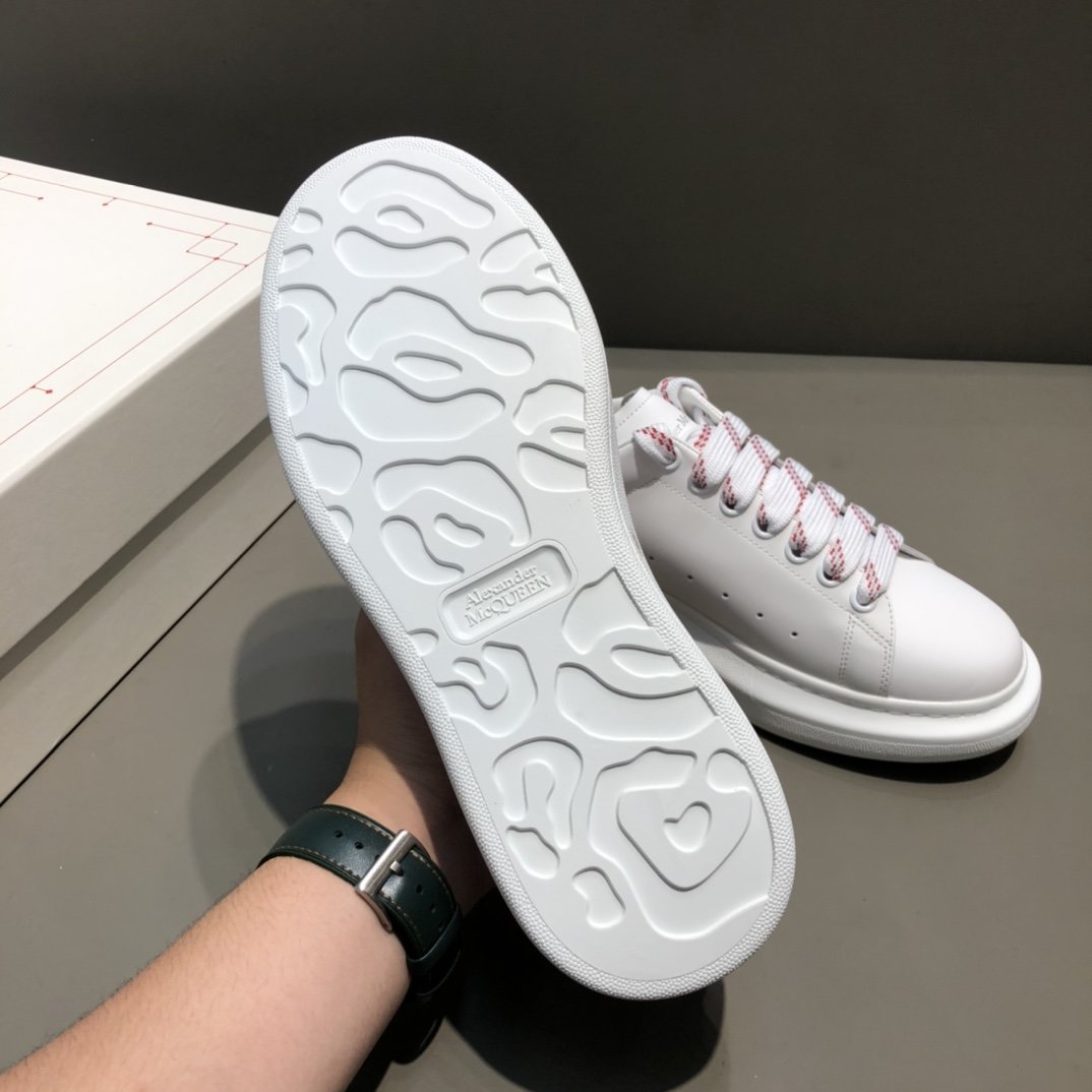 Alexander Mqueen Low-Top Air Platform Leather Sneakers    - DopestKickz