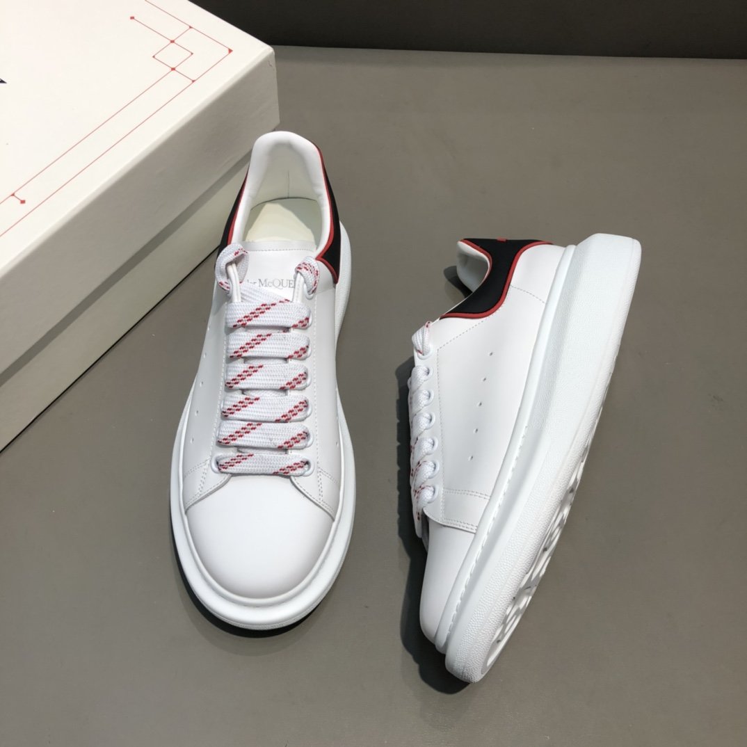 Alexander Mqueen Low-Top Air Platform Leather Sneakers    - DopestKickz