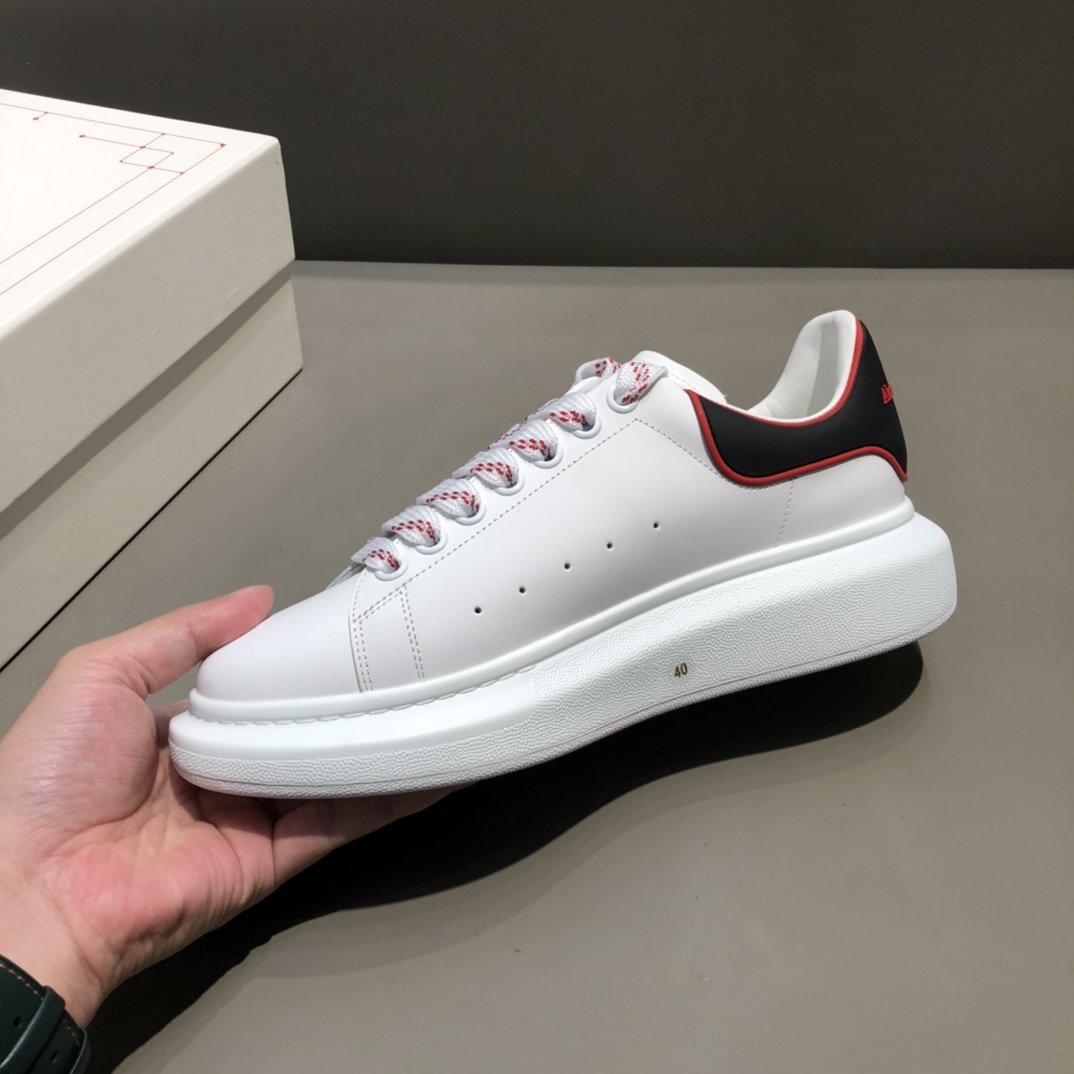 Alexander Mqueen Low-Top Air Platform Leather Sneakers    - DopestKickz