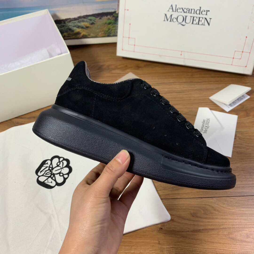 Alexander Mqueen Air Platform Black Suede Sneakers    - DopestKickz