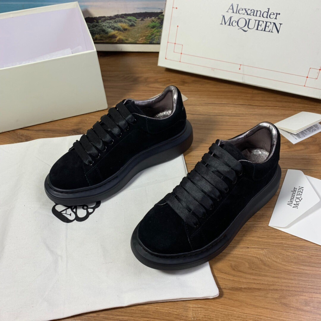 Alexander Mqueen Air Platform Black Suede Sneakers    - DopestKickz