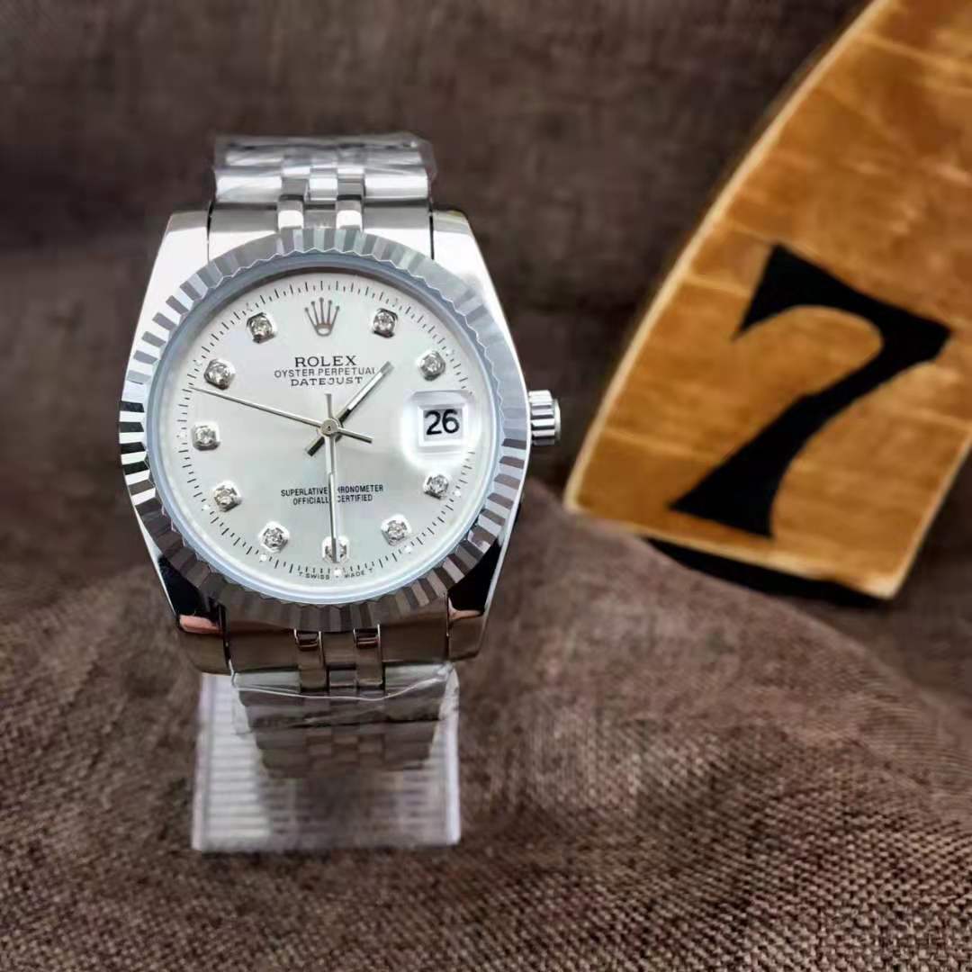 Rolex High Quality Watch in Silver - DopestKickz