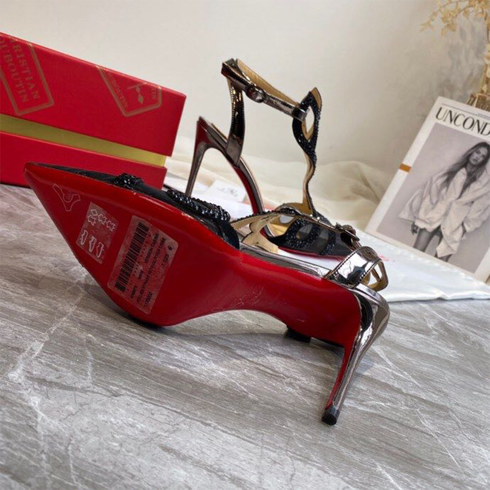 Christian Louboutin Double L Pump Strass 10CM - DopestKickz