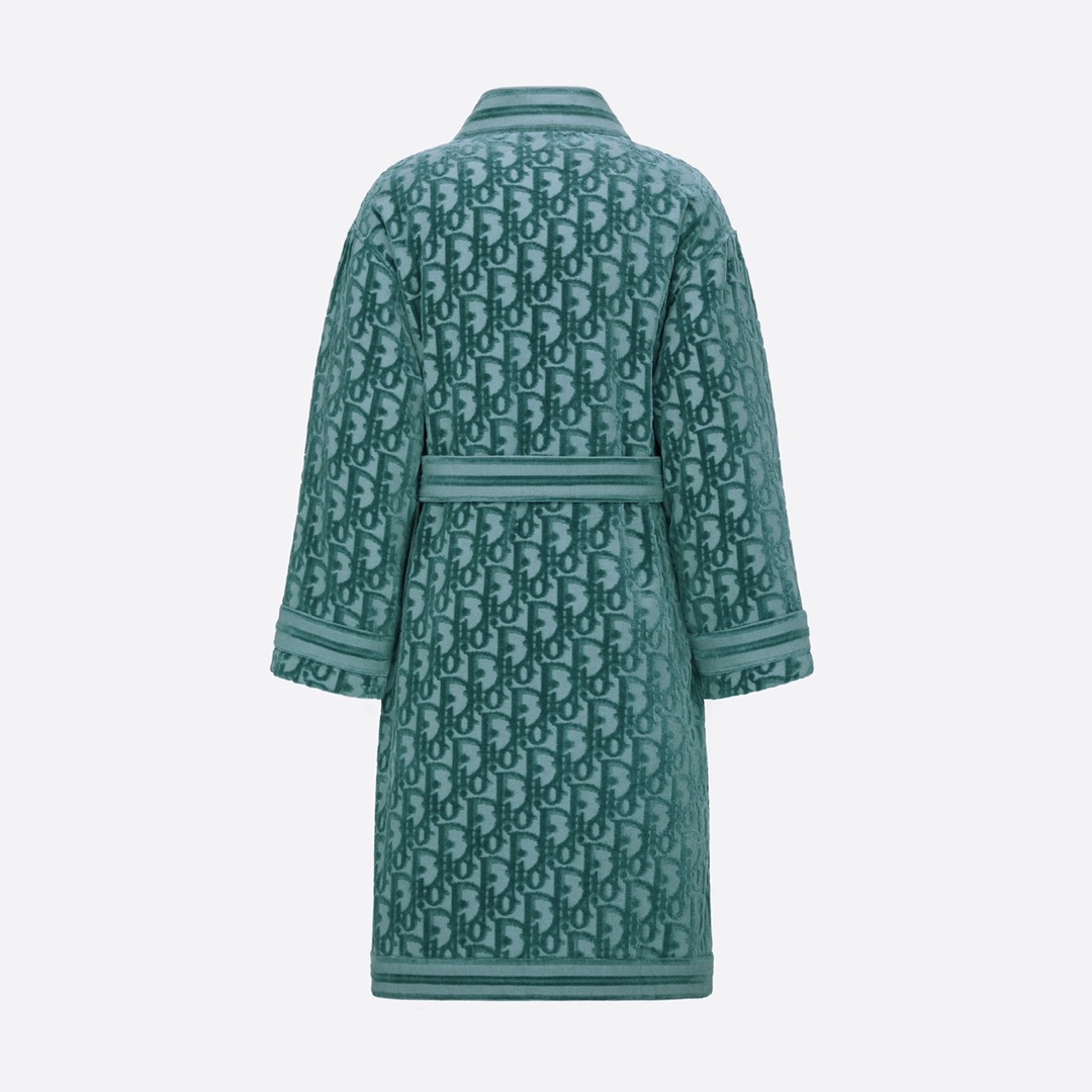 Dior Oblique Bathrobe In Green - DopestKickz