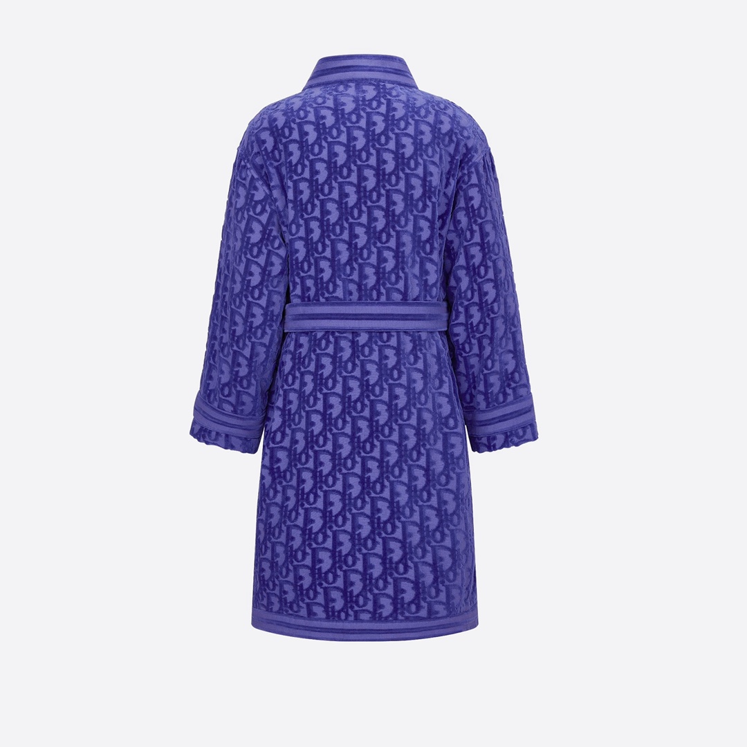 Dior Oblique Bathrobe In Purple - DopestKickz