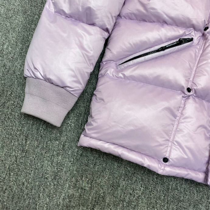 Moncler Anthemyx Short Down Jacket In Light Lilac - DopestKickz