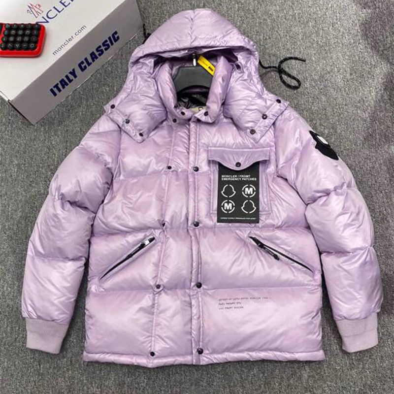 Moncler Anthemyx Short Down Jacket In Light Lilac - DopestKickz