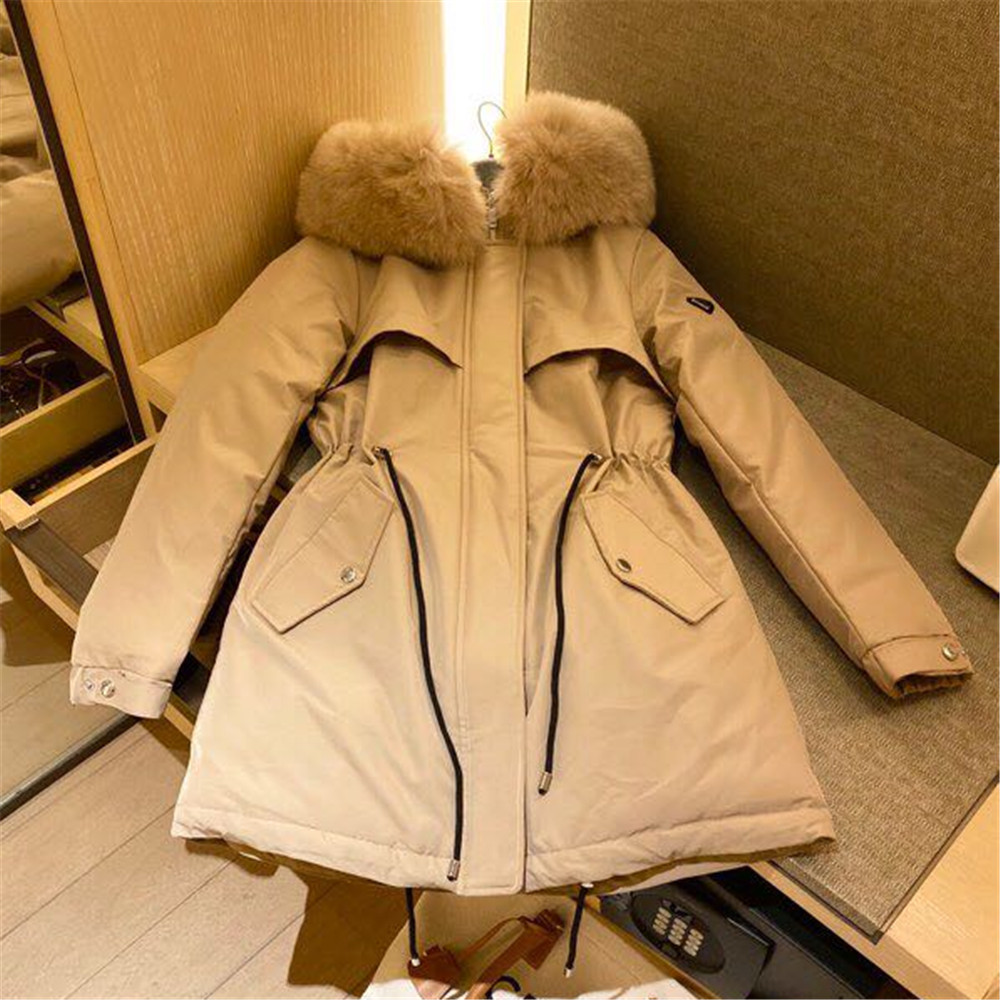 Prada Detachable Long Down Jacket(Apricot) - DopestKickz