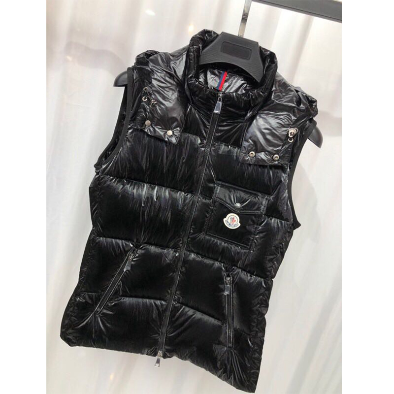Moncler Diotis Vest In Black - DopestKickz