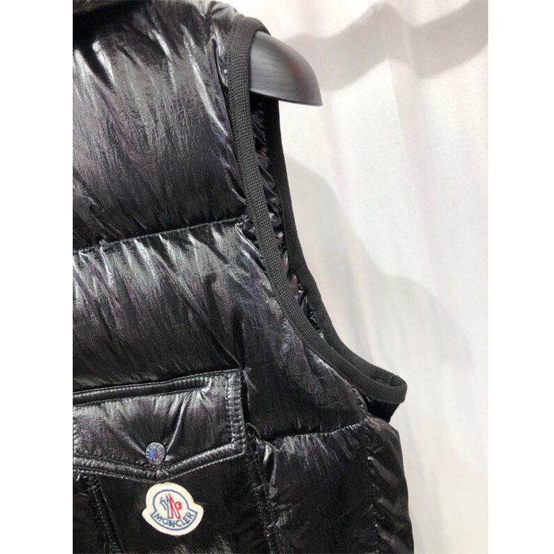 Moncler Diotis Vest In Black - DopestKickz